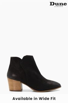 Dune London, Pap Buckle Trim Ankle Boots, Flat Ankle Boots