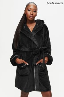 Womens black on sale dressing gown