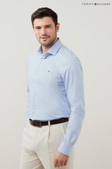 Tommy Hilfiger Blue Core Flex Poplin Slim Fit Shirt (D17078) | ₪ 427