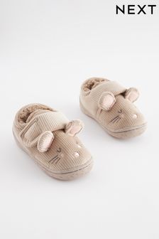 Neutral Beige Mouse Cupsole Slippers (D17618) | $16 - $19