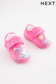 Hot Pink Unicorn Cupsole Slippers (D17621) | $19 - $22