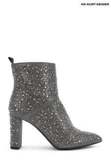 KG Kurt Geiger Silver Pewter Suri Bling Boots (D17690) | €256