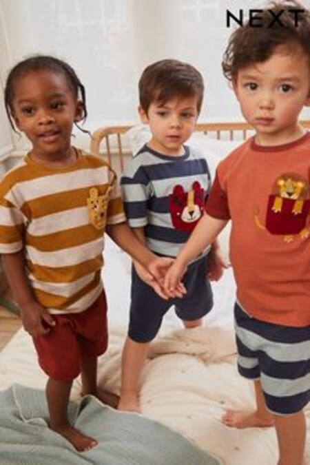 poche Animal - Lot de 3 pyjamas courts (9 mois - 10 ans) (D17696) | €28 - €34