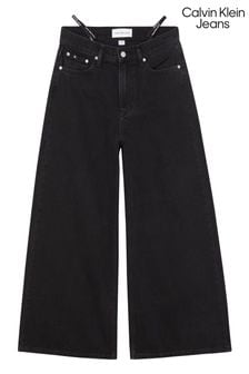 Calvin Klein Jeans Low Rise Loose Black Jeans (D17734) | $198