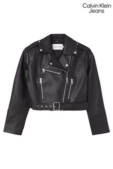 Calvin Klein Jeans Cropped Biker Black Jacket (D17753) | 242 €