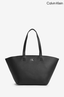 Calvin Klein Black Minimal Shopper Bag (D17775) | $231