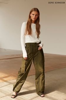 Sofie Schnoor Army Green Cargo Trousers (D18090) | 410 zł