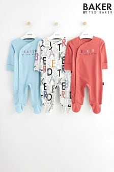 Baker by Ted Baker Sleepsuit 3 Pack (D18112) | AED207 - AED217