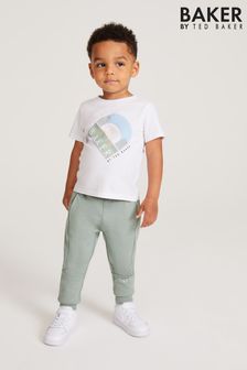 Baker by Ted Baker Green Jogger and T-Shirt Set (D18117) | 21 € - 24 €