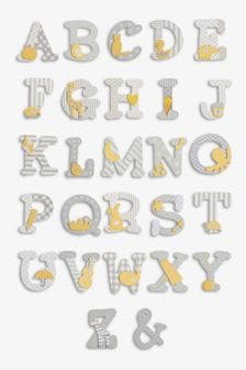 Jojo Maman Bébé Grey Wooden Letters (D18274) | KRW2,500