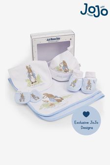 JoJo Maman Bébé Blue Peter Rabbit Embroidered Baby Gift Set (D18564) | €45.50