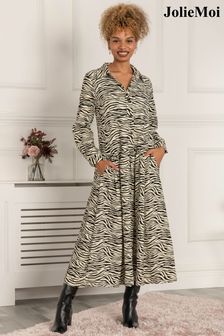 Bela dolga srajična obleka Jolie Moi Davina (D18620) | €30