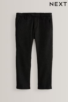Negru - Pantaloni pentru școală skinny elastici eleganți (3-17ani) (D18723) | 74 LEI - 132 LEI
