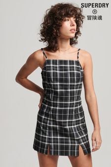 Superdry Black Vintage Check Cami Mini Dress (D18901) | €32