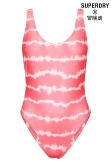 Superdry Tie Dye Pink Code Swimsuit (D19076) | 34 €