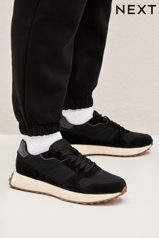Black Suede Trainers (D19215) | 20,360 Ft