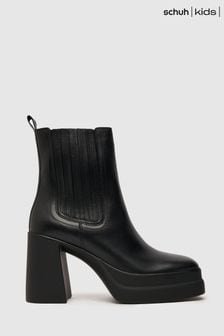 Schuh Bonnie Chelsea-Stiefel mit doppelter Plateausohle, Schwarz (D19246) | 138 €