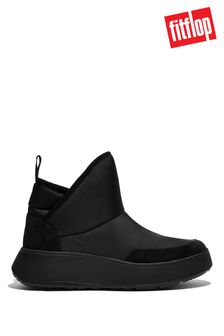 FitFlop Black F-Mode E01 Biofleece-Lined Nylon Flatform Bootie Sneakers (D19297) | 148 €