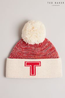 Ted Baker Red Sunniey Knitted Bobble T-hat (D19456) | 233 د.إ