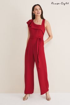 Phase Eight Red Zelda Belted Jumpsuit (D19917) | €79