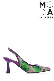 Moda in Pelle Purple Pointed Toe Slingback Court Shoes (D20072) | 121 €