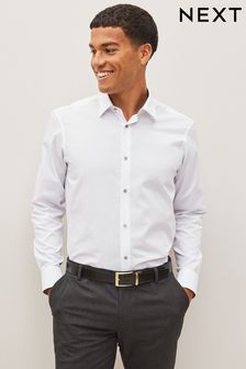 白色 - 紋理邊飾雙袖口襯衫 (D20169) | NT$1,150