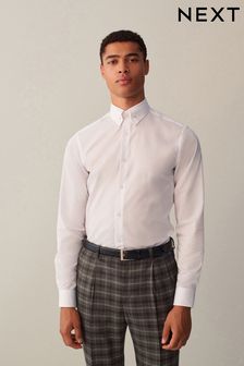 White Pin Collar Slim Fit Heritage Formal Shirt (D20207) | €21