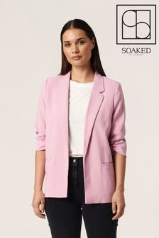 Soaked in Luxury Pink Shirley 3/4 Sleeve Blazer (D20814) | €49