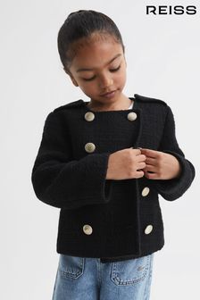 Reiss Black Esmie Junior Tweed Jacket (D20950) | €95