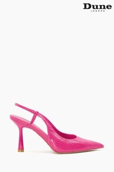 Dune London Cabanna Sprayed Schuhe mit ovalem Absatz, Pink (D21034) | 57 €