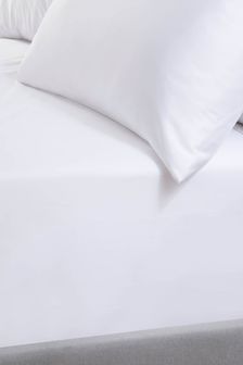 TLC White 5* 240 Thread Count Fitted Sheet (D21176) | €35 - €58