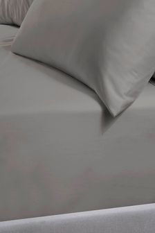 TLC Grey 5* 240 Thread Count Fitted Sheet