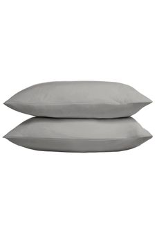 TLC Set of 2 Grey 5* 480 Thread Count Pillowcases (D21185) | €27