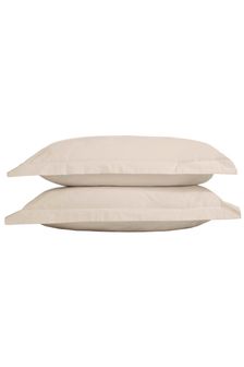 TLC Set of 2 White 5* 480 Thread Count Pillowcases (D21215) | kr234