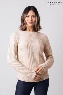 Lakeland Leather  Light Stone Cleo Knitted Jumper (D21341) | €47
