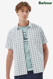 Barbour® Margrave Seersucker White Short Sleeve Shirt (D21438) | €41.50
