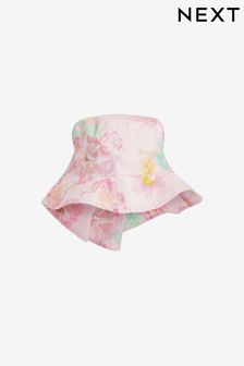 Pink Low Back Bucket Hat (3mths-10yrs) (D21473) | 42 QAR - 52 QAR