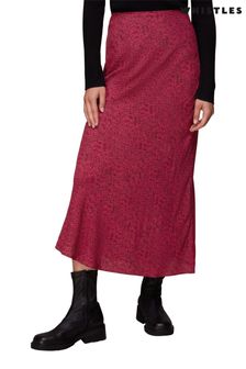 Whistles Pink Abstract Snake Effect Bias Cut Skirt (D21694) | €53