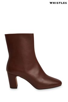 Whistles Holan Brown Heeled Boots (D21704) | €127