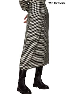 Whistles Lola Black Checkerboard Skirt (D21710) | €62