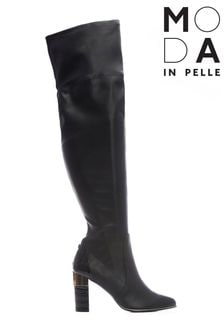 Škornji čez koleno s kontrastno peto Moda In Pelle (D22104) | €97