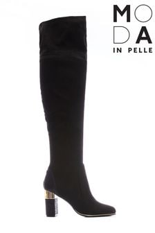 Moda In Pelle Contrast Heel Over The Knee Boots (D22105) | €112