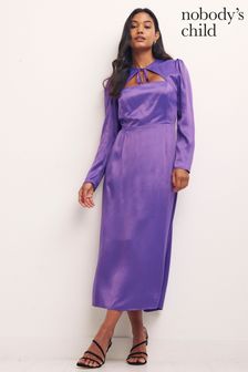 Nobody's Child Purple Kellie Midi Dress (D22531) | €27