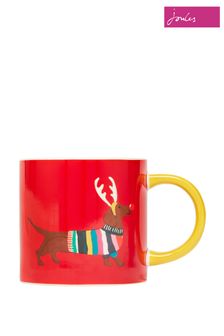 Joules Red Christmas Red Dog Cuppa Mug (D22782) | KRW19,700