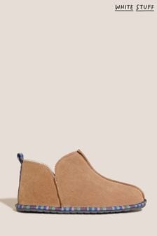 White Stuff Theo Suede Low Bootie Brown Slippers (D23284) | 37 €