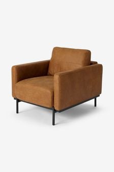 MADE.COM Tan Brown Jarrod Leather Armchair (D23375) | €1,385