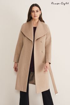 Phase Eight Natural Nicci Wool Coat (D23402) | OMR116