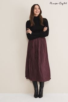 Phase Eight Purple Kate Plisse Skirt (D23434) | €43.50