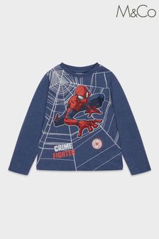 M&Co Blue Spiderman T-Shirt (D23562) | CA$38