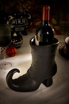 Black Witches Boot Bottle Holder (D23564) | R403